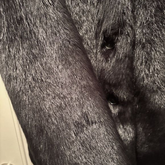 Brand new Kooples black fur coat - Picture 2 of 4